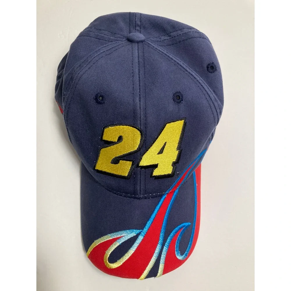 Vintage Jeff Gordon Hat Cap #24 DuPont‎ 4X Winston Cup Championship Distressed